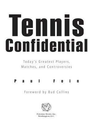 cover image of Tennis Confidential